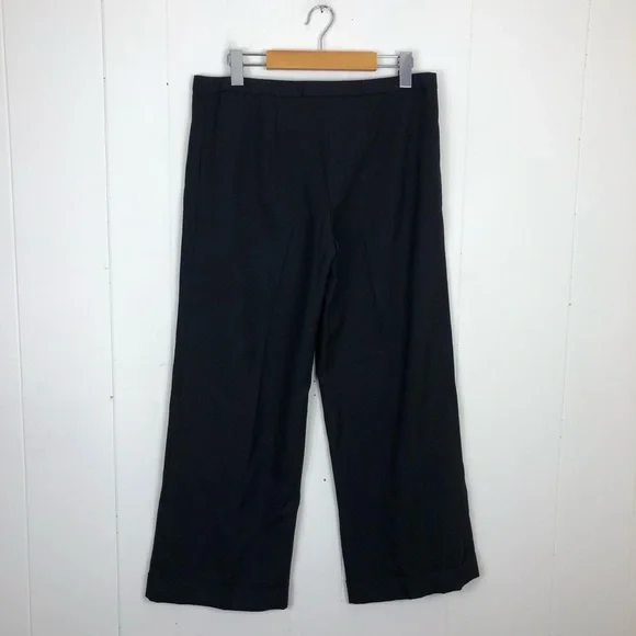Tory Burch Wool Wide Leg Trousers Sz 6 - Picture 5 of 14